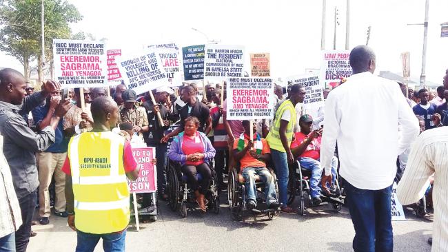 Protest-on-Ijaw-election-20